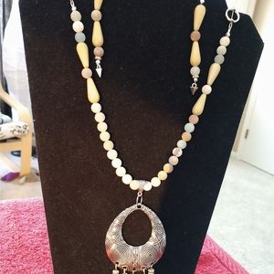 😀 NECKLACE EARRINGS SET  24" Women's